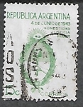 Stamps Argentina -  Golpe militar del 4 de junio de 1943: Honestidad, Justicia, Deber