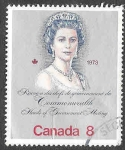 Stamps Canada -  620 - Visita a Ottawa de Isabel II y el Duque de Edimburgo