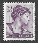 Stamps Italy -  819 - Escultura de Michelangelo