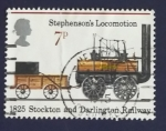 Stamps United Kingdom -  Trenes