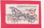 Stamps Czechoslovakia -  CARRERA DE CABALLOS