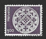 Stamps Switzerland -  569 - Rosetón de la Catedral de Lausana