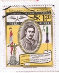 Stamps Peru -  1er centenario del nacimiento de Daniel Alcides Carrión García