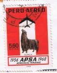 Stamps Peru -  1956 APSA 1968  Aerolíneas Peruanas