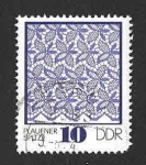 Stamps Germany -  1563 - Patrones de Encaje Plauen (DDR)