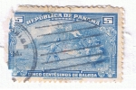 Stamps Panama -  Vasco Nuñez de Balboa Toma posesión del Océano Pacífico