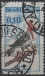 Stamps Brazil -  Red-crested Cardinal