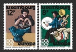 Stamps Luxembourg -  657-658 - Folklore