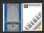 Stamps Netherlands -  669-670 - Año Europeo de la Música