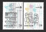 Stamps Finland -  707-708 - Año Europeo de la Música