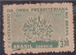 Stamps Brazil -  1º Centenario obra Presbiteriana en Brasil