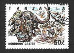 Stamps Tanzania -  1186 - Búfalo Cafre