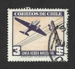 Stamps Chile -  C120 - Avión