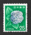 Stamps Japan -  1072 - Hortensia