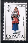 Stamps Spain -  Trajes típicos  Navarra