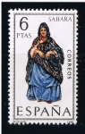 Stamps Spain -  Trajes típicos  Sahara