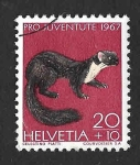 Stamps Switzerland -  B371 - Animales Salvajes