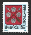 Stamps Sweden -  1534 - Escudo de la Provincia de Narke