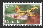 Stamps Canada -  844 - Avión Canadair CL-215