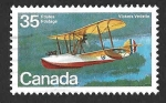 Stamps Canada -  845 - Avión Vickers Vedette