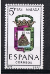 Stamps Spain -  Escudo de España  Málaga