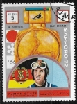 Stamps United Arab Emirates -  Medallistas juegos olimpicos  Sapporo 72