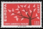 Stamps Turkey -  Europa (C.E.P.T.) 1962 - Arbol