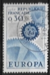 Stamps France -   Europa (C.E.P.T.) 1967 - Ruedas dentadas