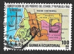 Stamps Equatorial Guinea -  72 - Mapa Nacional de Guinea