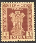 Stamps India -  Capitel de Asoka