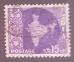 Stamps India -  Mapa de India