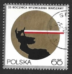 Stamps Poland -  1718 - XXV Aniversario de la Liberación de Varsovia