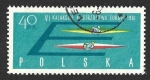 Stamps Poland -  1006 - Campeonatos de Europa de Remo