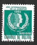 Stamps Bolivia -  728 - Año Internacional de la Juventud