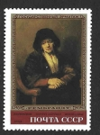 Stamps Russia -  5129 - Pintura de Rembrandt en el Museo del Hermitage de Lenigrado