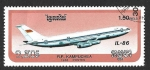 Stamps Cambodia -  739 - Ilyushin il - 86