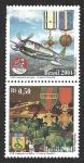 Stamps Brazil -  2944a-2444c - Brasil en la II Guerra Mundial