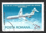 Stamps Romania -  C204 - L Aniversario de las Líneas Aéreas Rumanas