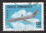 Stamps : Asia : Turkey :  C41 - Douglas DC 9 - 30