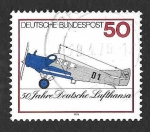 Stamps Germany -  1207 - L Aniversario de Lufthansa