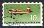 Stamps Germany -  1367 - Avión Agrícola Z - 37 (DDR)