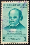 Stamps Venezuela -  Don Simon Rodriguez (1771-1854