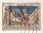 Stamps Romania -  Monasterio de Voronet: Rey David