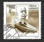 Stamps : Europe : Hungary :  3108 - CL Aniversario del Nacimiento de Ferdinand von Zeppelin