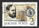 Stamps : Europe : Hungary :  3149 - CXL Aniversario del Nacimiento de Gabor Baross