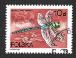 Stamps Poland -  2841 - Libélula Emperador