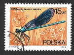 Stamps Poland -  2843 - Libélula de Azul