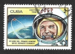 Stamps : America : Cuba :  2400 - XX Aniversario del Primer Hombre en el Espacio