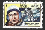 Stamps Cuba -  2402 - XX Aniversario del Primer Hombre en el Espacio