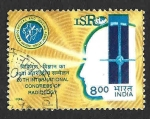 Stamps Asia - India -  1706 - XX Congreso Internacional Sobre Radiología